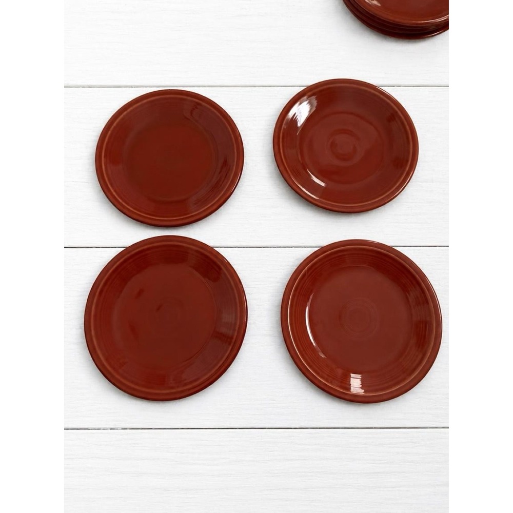 Fiesta Paprika 7.25 Salad Plates Set of 4 Retired 2010 Fiestaware HLC